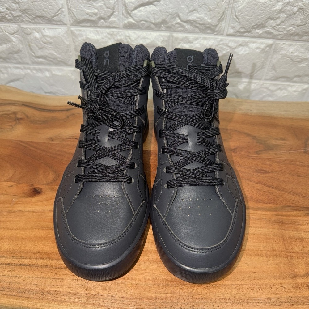 On Roger Clubhouse Mid Women 7.5 Black Olive CloudTec Speedboard Shoes‎ NIB